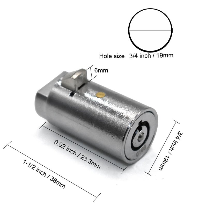 NIANNIAN Vending Machine Lock Keyed Alike for Coke, Snack, and Soda Machines - 3Pcs Keys Included - Image 3